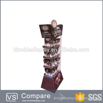 Fashion eco-friendly customize cardboard floor display stand